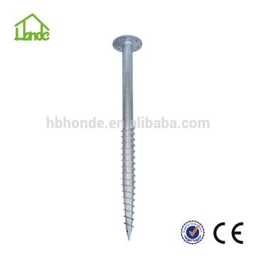 ANCLA DE TIERRA DE TORNILLO GALVANIZADO CALIENTE PARA MADERA DE MADERA